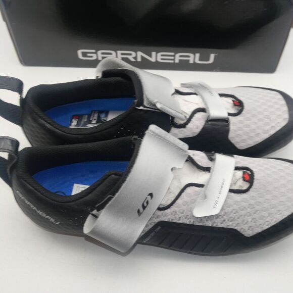 NEW Louis Garneau Men's 11.5 Tri X-Speed XZ Cycling Shoes EU 46 Black White - Picture 5 of 9